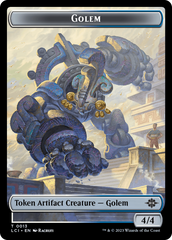 Gnome // Golem Double-Sided Token [The Lost Caverns of Ixalan Tokens] | Boutique FDB TCG