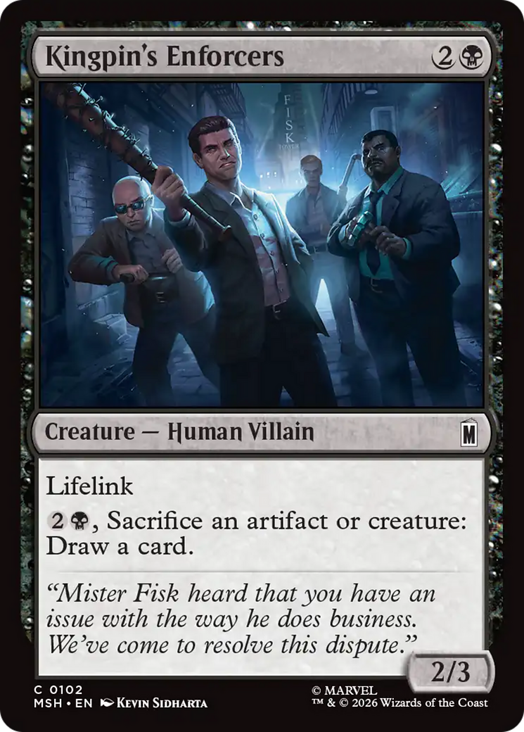 Kingpin's Enforcers [Marvel Super Heroes] | Boutique FDB TCG