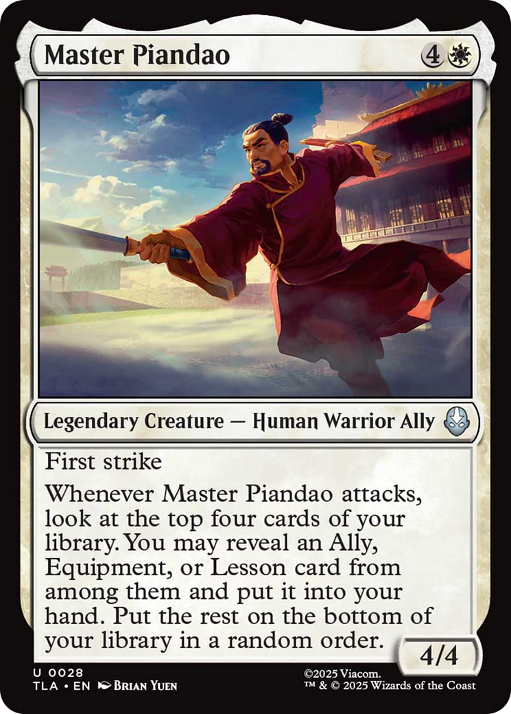 Master Piandao [Avatar: The Last Airbender] | Boutique FDB TCG