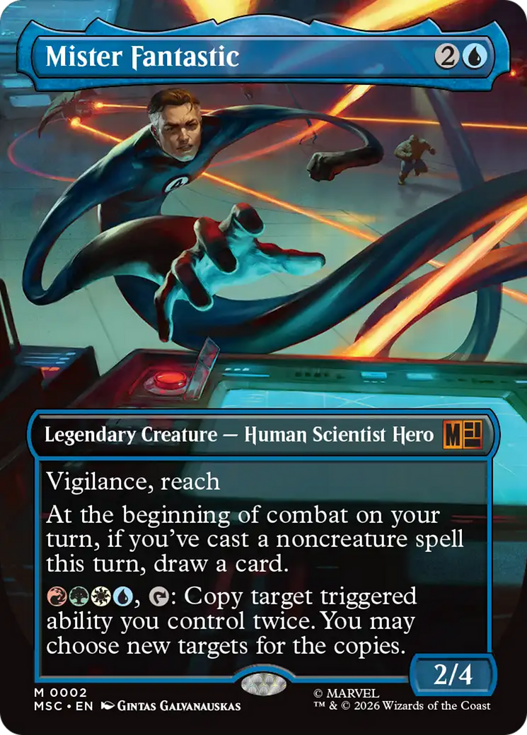 Mister Fantastic (Borderless) [Marvel Super Heroes Commander] | Boutique FDB TCG