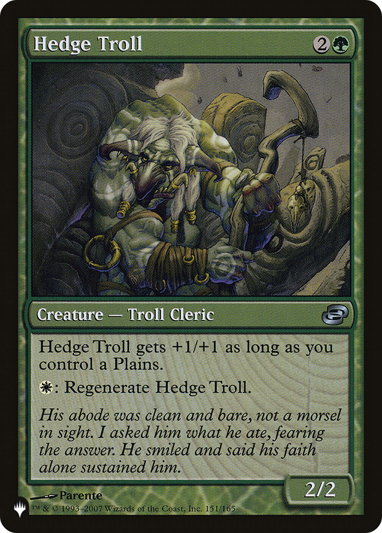 Hedge Troll [The List Reprints] | Boutique FDB TCG