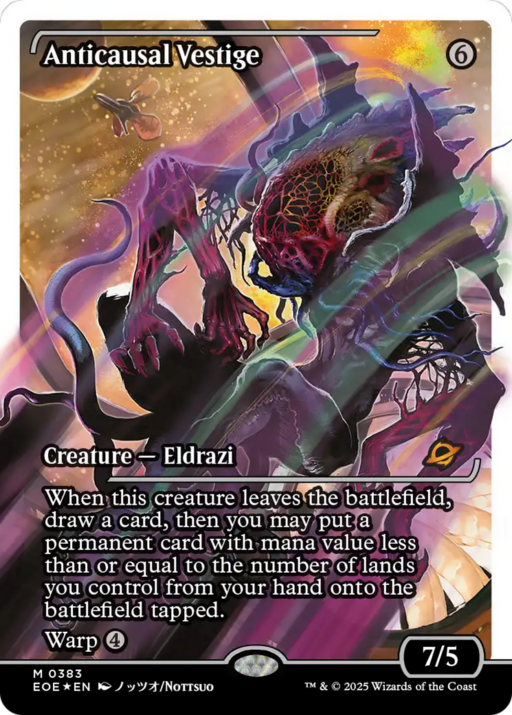 Anticausal Vestige (Showcase) (Fracture Foil) [Edge of Eternities] | Boutique FDB TCG