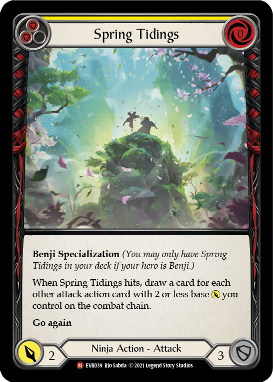 Spring Tidings [EVR039] (Everfest)  1st Edition Rainbow Foil | Boutique FDB TCG