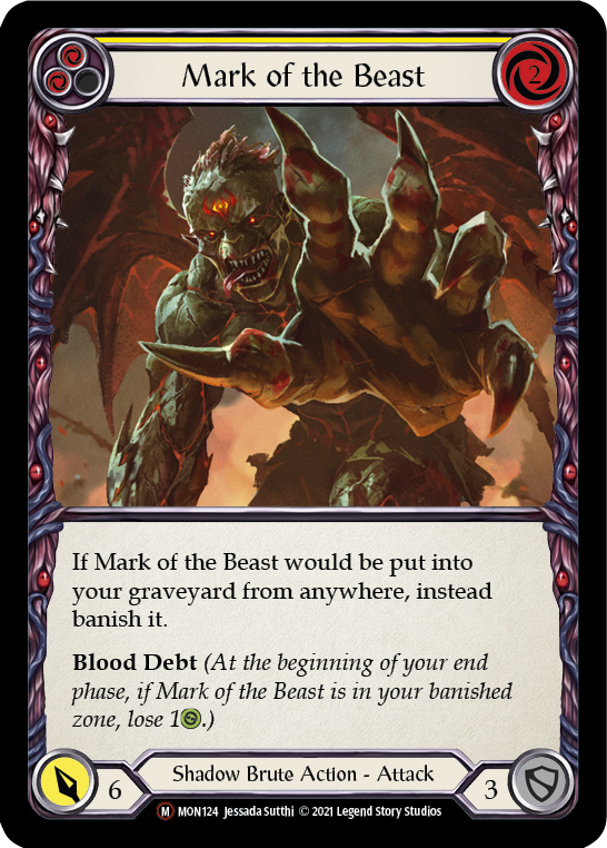 Mark of the Beast [U-MON124] (Monarch Unlimited)  Unlimited Normal | Boutique FDB TCG