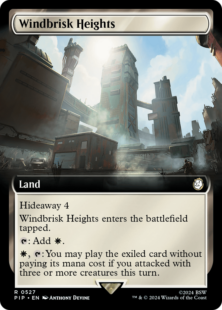 Windbrisk Heights (Extended Art) [Fallout] | Boutique FDB TCG