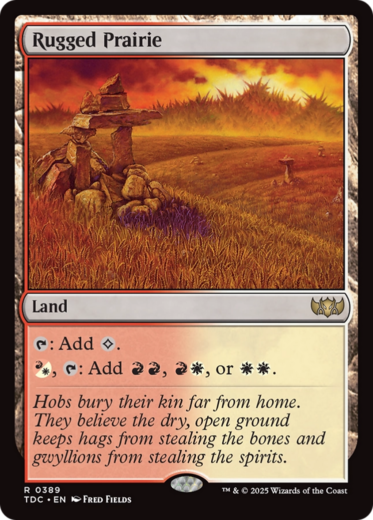 Rugged Prairie [Tarkir: Dragonstorm Commander] | Boutique FDB TCG