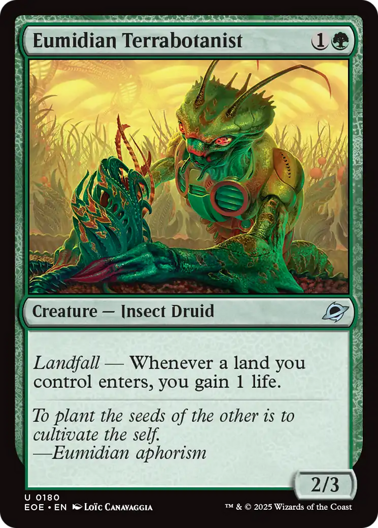 Eumidian Terrabotanist [Edge of Eternities] | Boutique FDB TCG