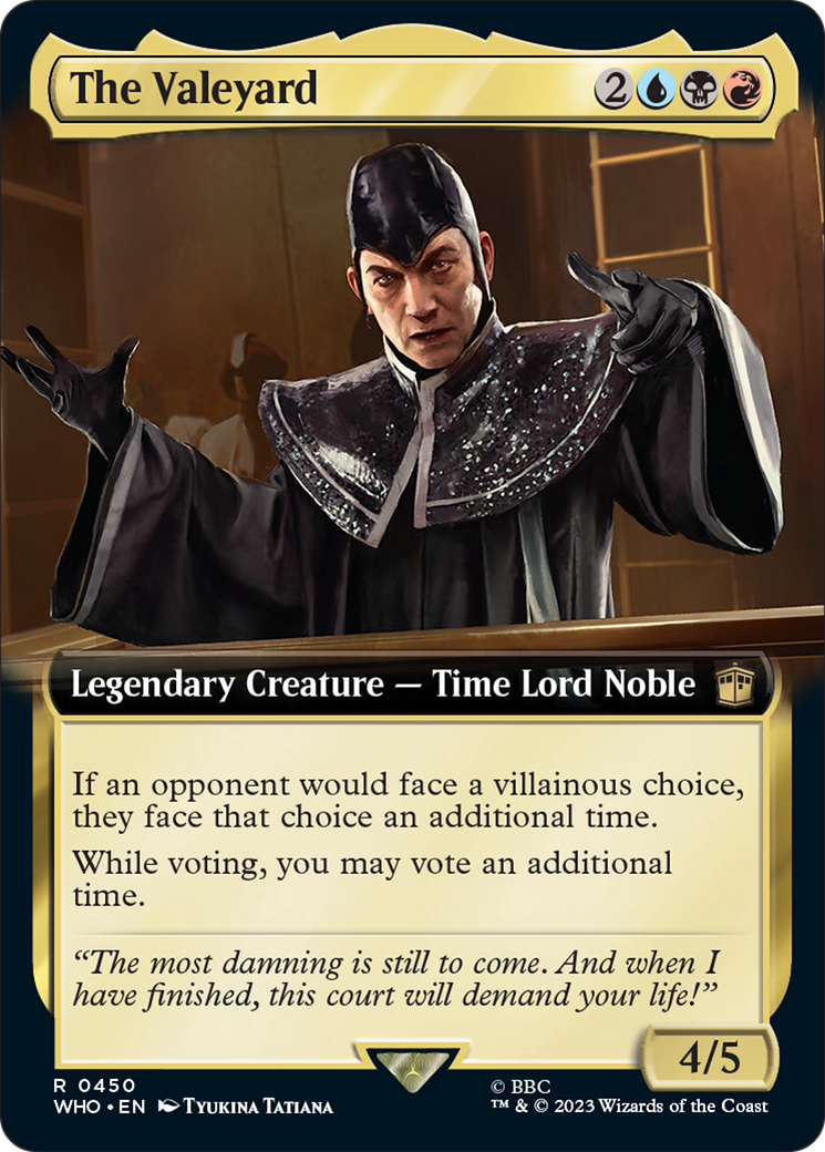 The Valeyard (Extended Art) [Doctor Who] | Boutique FDB TCG