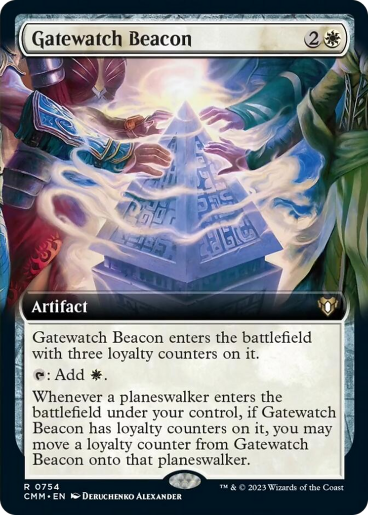 Gatewatch Beacon (Extended Art) [Commander Masters] | Boutique FDB TCG