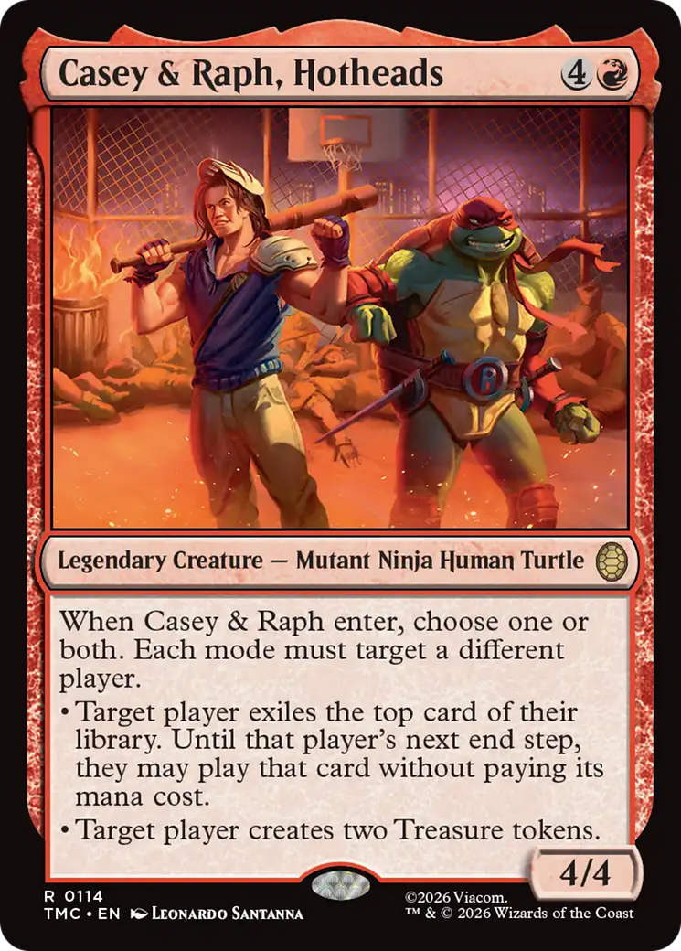 Casey & Raph, Hotheads [Teenage Mutant Ninja Turtles Commander] | Boutique FDB TCG