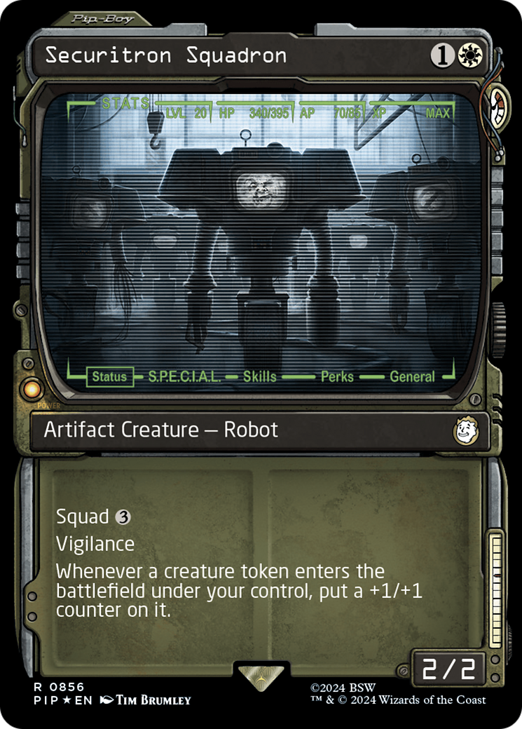 Securitron Squadron (Showcase) (Surge Foil) [Fallout] | Boutique FDB TCG