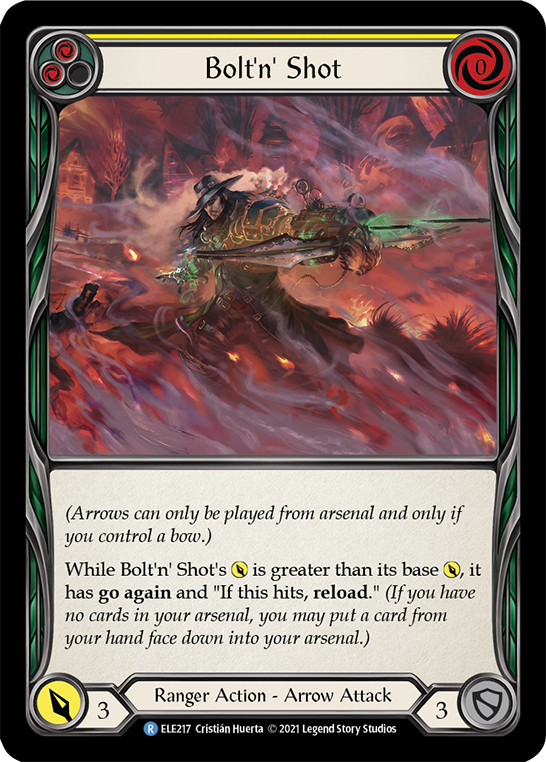 Bolt'n' Shot (Yellow) [ELE217] (Tales of Aria)  1st Edition Normal | Boutique FDB TCG