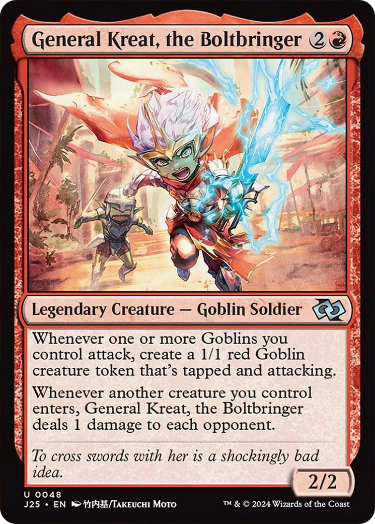 General Kreat, the Boltbringer (Anime) [Foundations Jumpstart] | Boutique FDB TCG