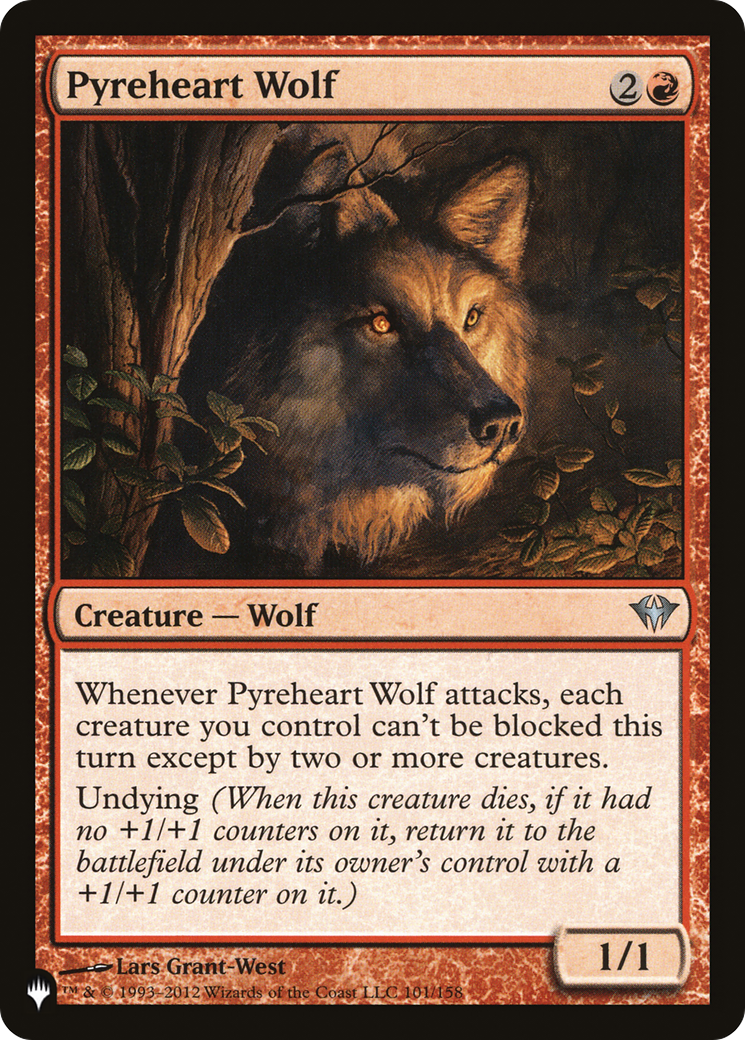 Pyreheart Wolf [The List Reprints] | Boutique FDB TCG