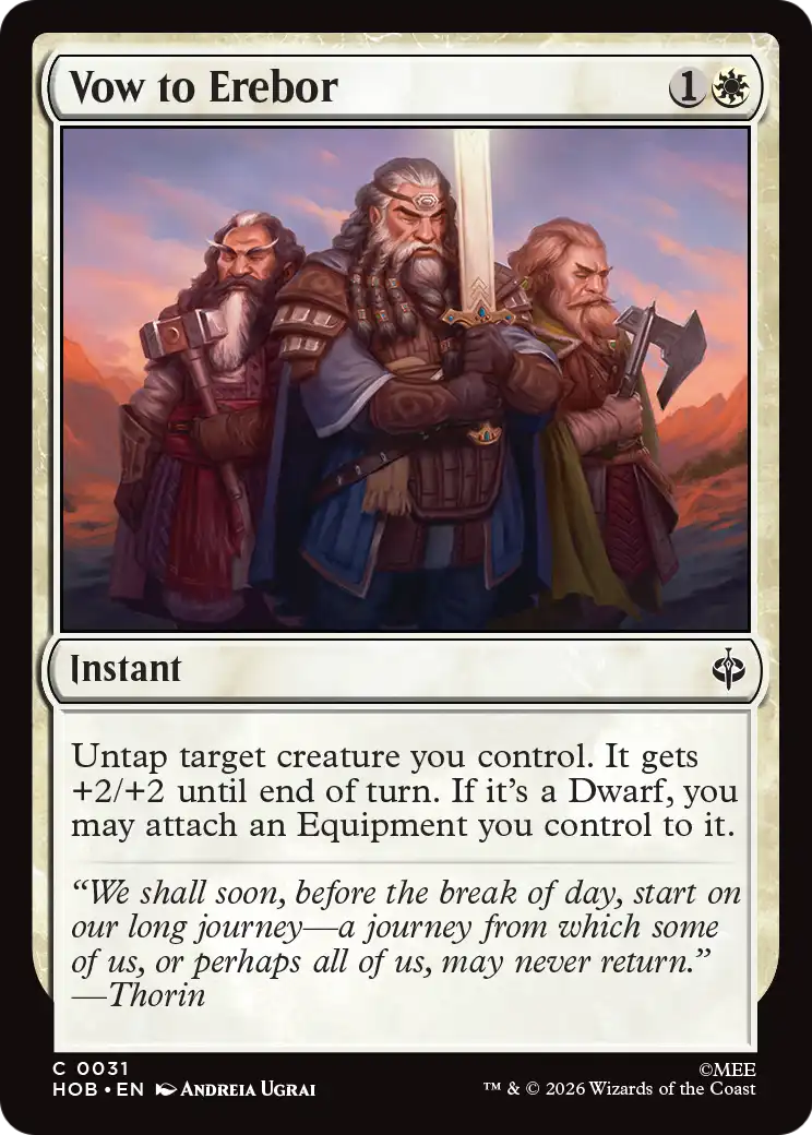 Vow to Erebor [The Hobbit] | Boutique FDB TCG