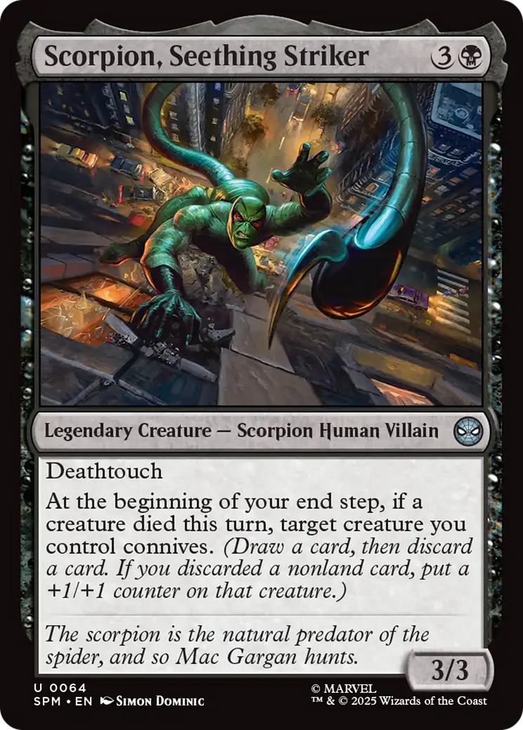 Scorpion, Seething Striker [Marvel's Spider-Man] | Boutique FDB TCG
