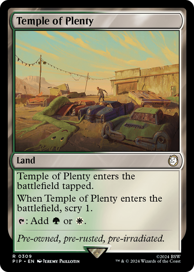 Temple of Plenty [Fallout] | Boutique FDB TCG