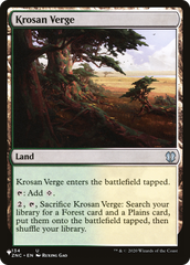 Krosan Verge (ZNC) [The List] | Boutique FDB TCG