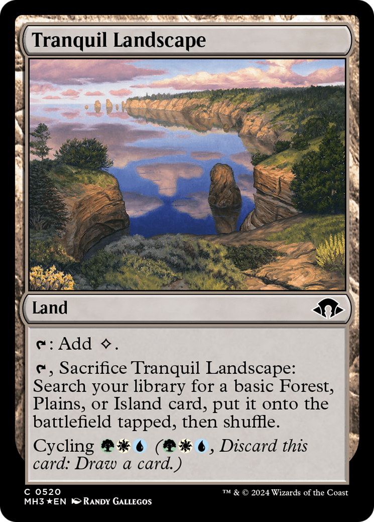 Tranquil Landscape (Ripple Foil) [Modern Horizons 3] | Boutique FDB TCG