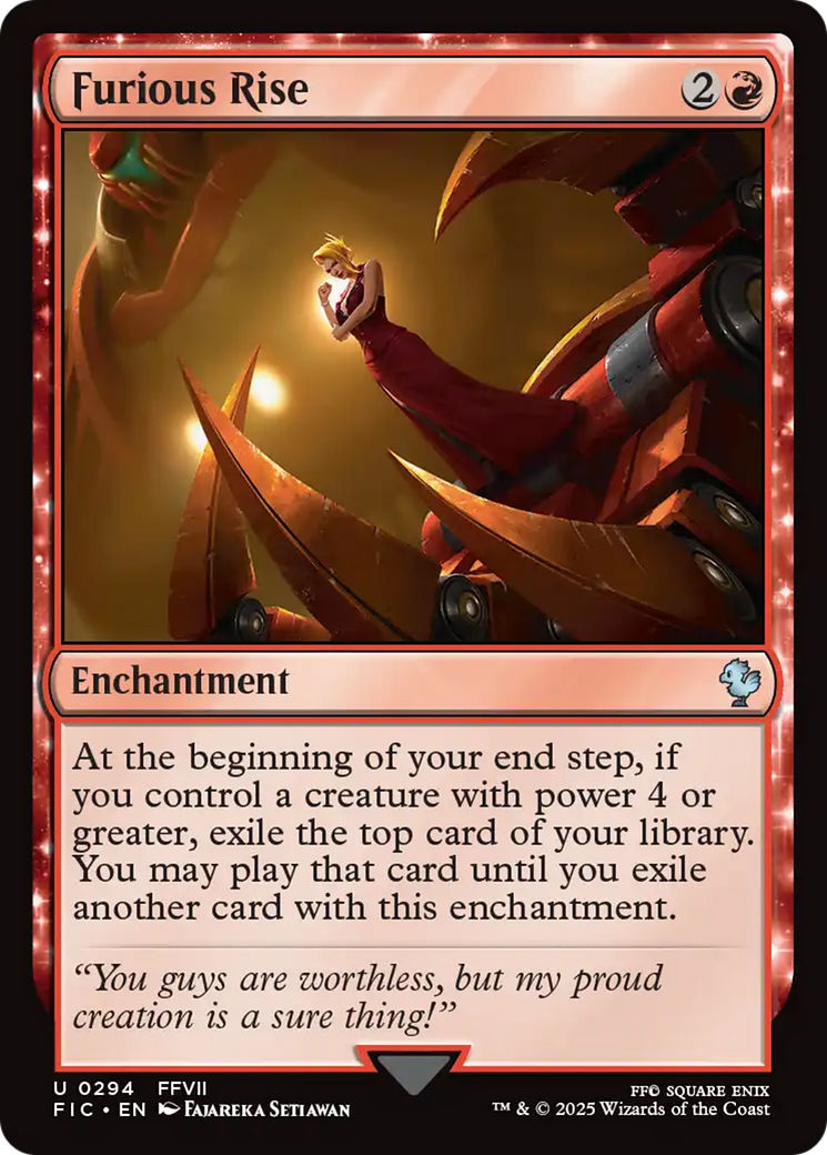 Furious Rise [FINAL FANTASY Commander] | Boutique FDB TCG