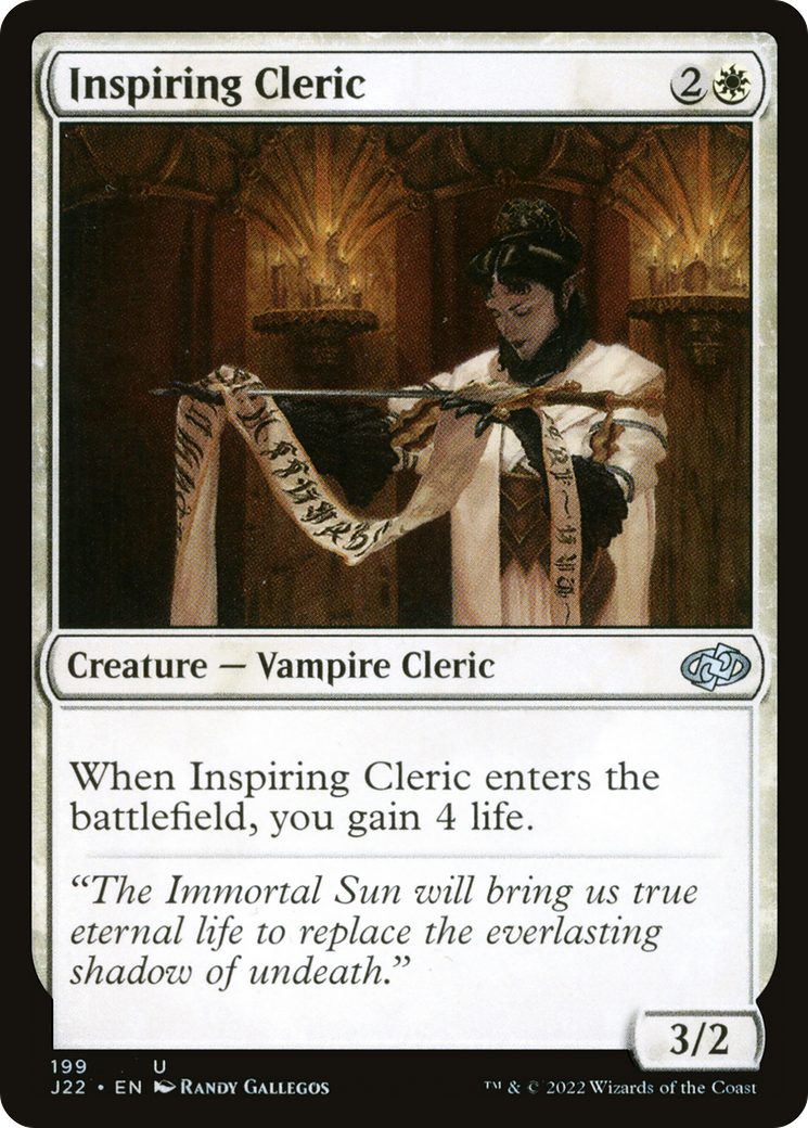 Inspiring Cleric [Jumpstart 2022] | Boutique FDB TCG
