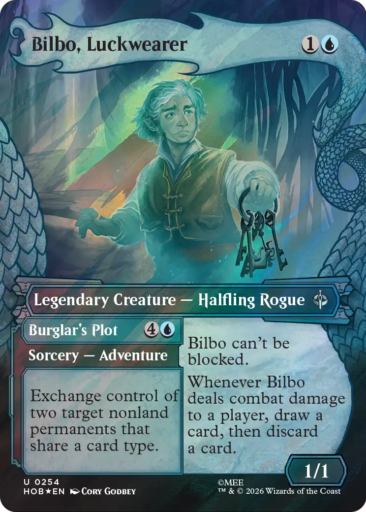 Bilbo, Luckwearer (Showcase) (Surge Foil) [The Hobbit] | Boutique FDB TCG