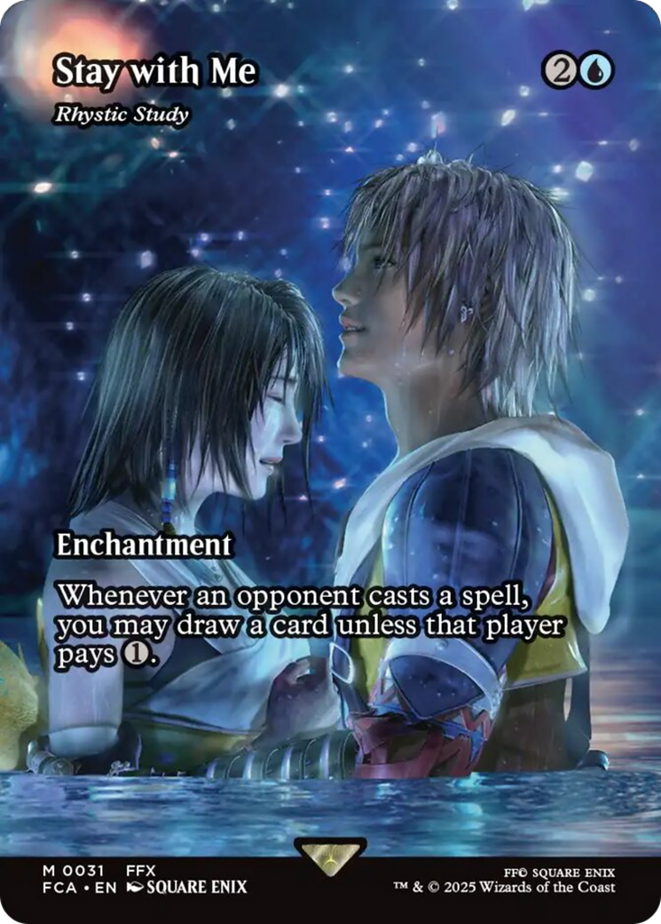Stay with Me - Rhystic Study (Showcase) [FINAL FANTASY : Through the Ages] | Boutique FDB TCG