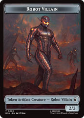 Soldier // Robot Villain Double-Sided Token [Marvel Super Heroes Tokens] | Boutique FDB TCG