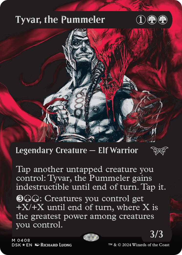 Tyvar, the Pummeler (Showcase) (Textured) [Duskmourn: House of Horror] | Boutique FDB TCG