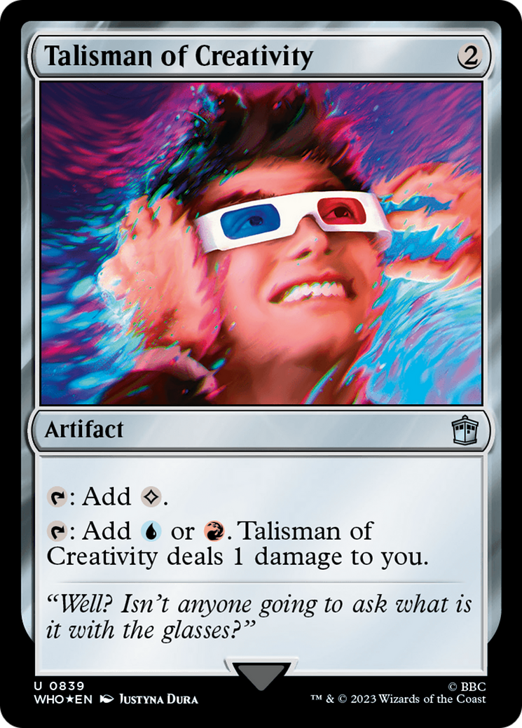 Talisman of Creativity (Surge Foil) [Doctor Who] | Boutique FDB TCG