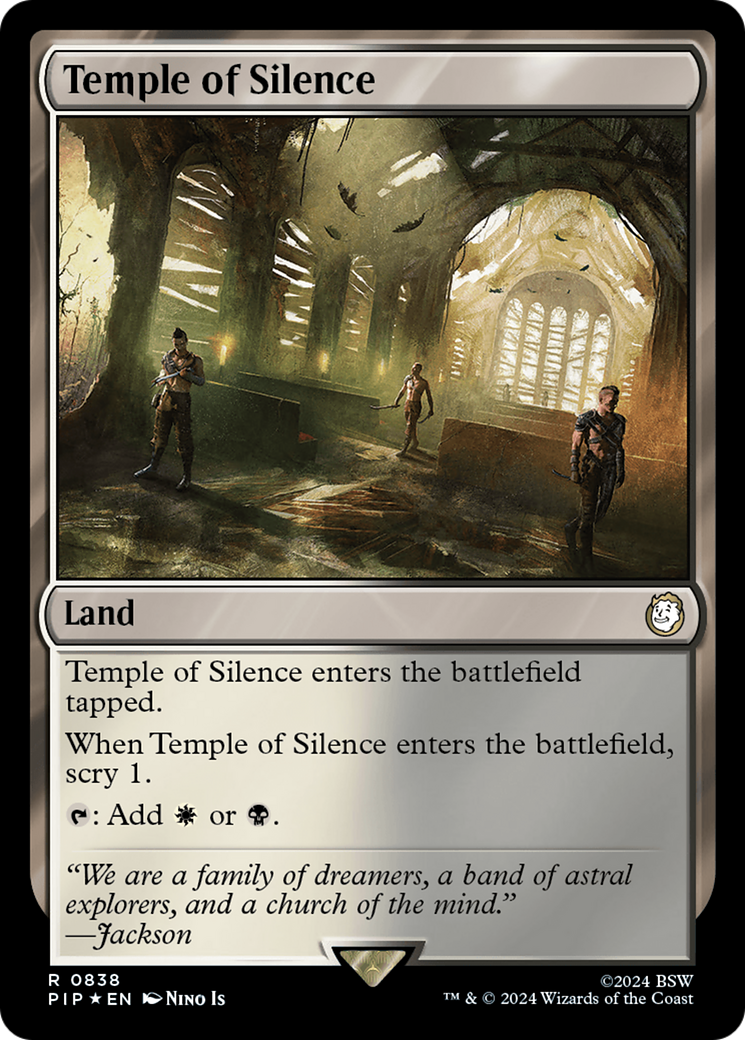 Temple of Silence (Surge Foil) [Fallout] | Boutique FDB TCG