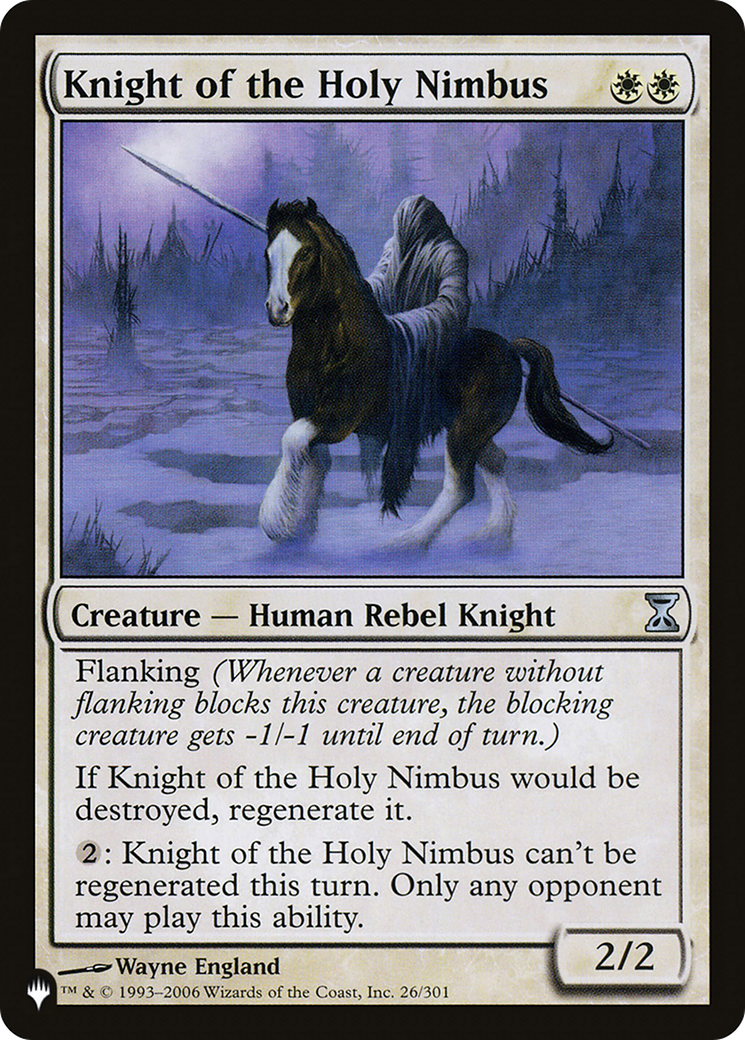 Knight of the Holy Nimbus [The List Reprints] | Boutique FDB TCG