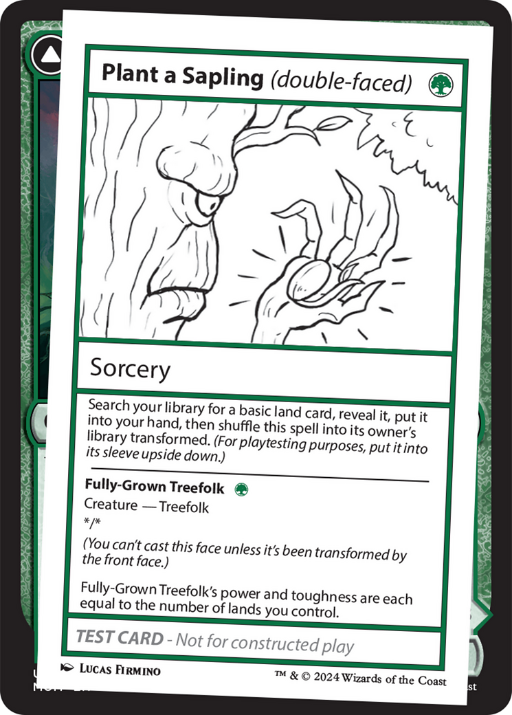 Plant a Sapling (double-faced) [Mystery Booster 2 Playtest Cards] | Boutique FDB TCG