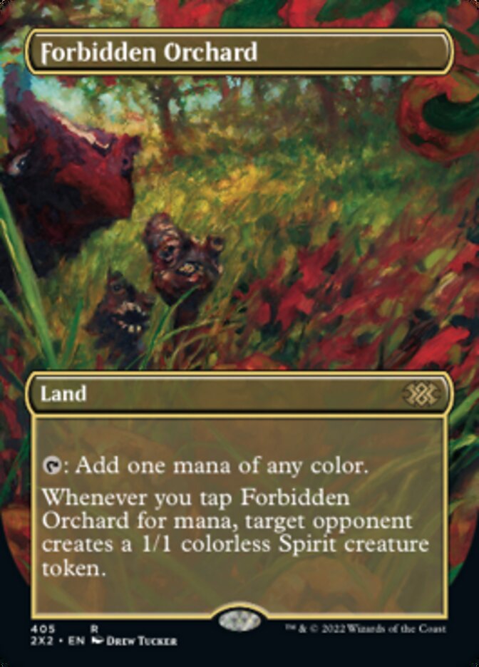 Forbidden Orchard (Borderless Alternate Art) [Double Masters 2022] | Boutique FDB TCG