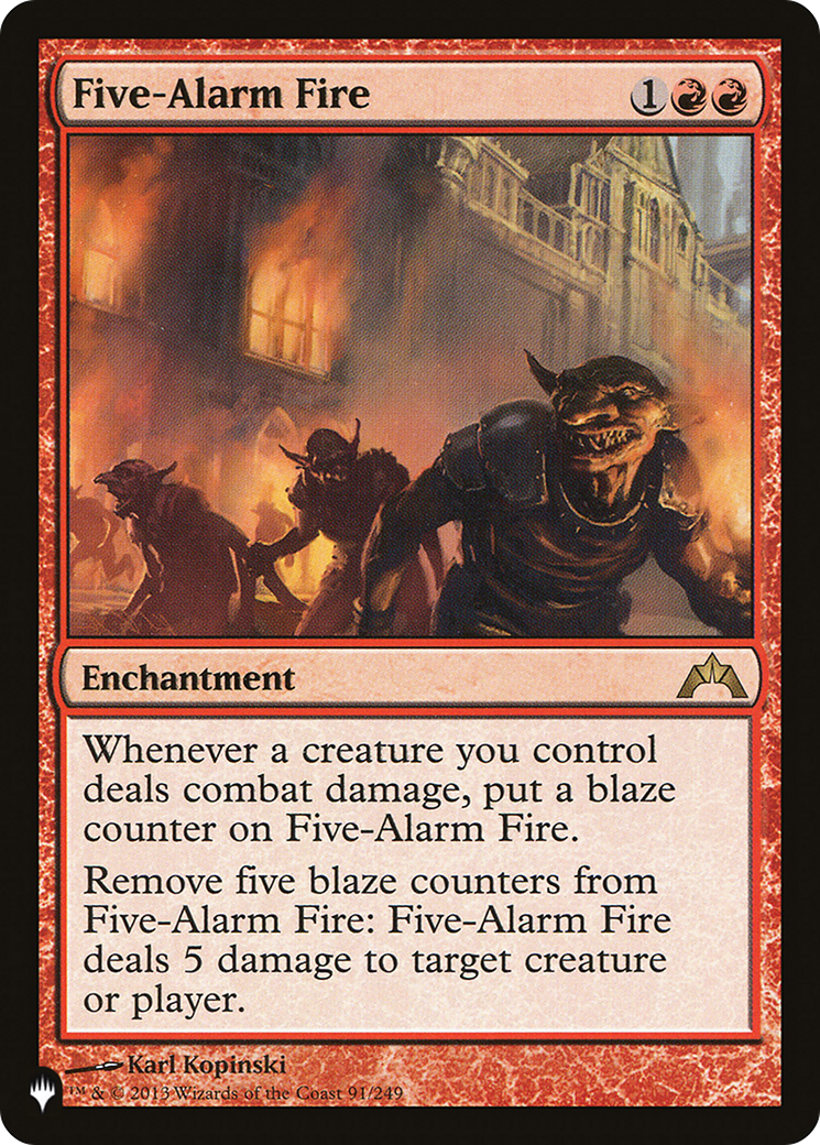 Five-Alarm Fire [The List] | Boutique FDB TCG