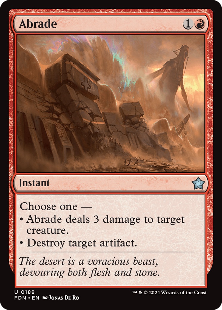 Abrade [Foundations] | Boutique FDB TCG