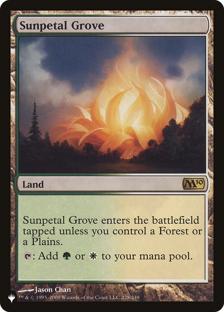 Sunpetal Grove [The List] | Boutique FDB TCG