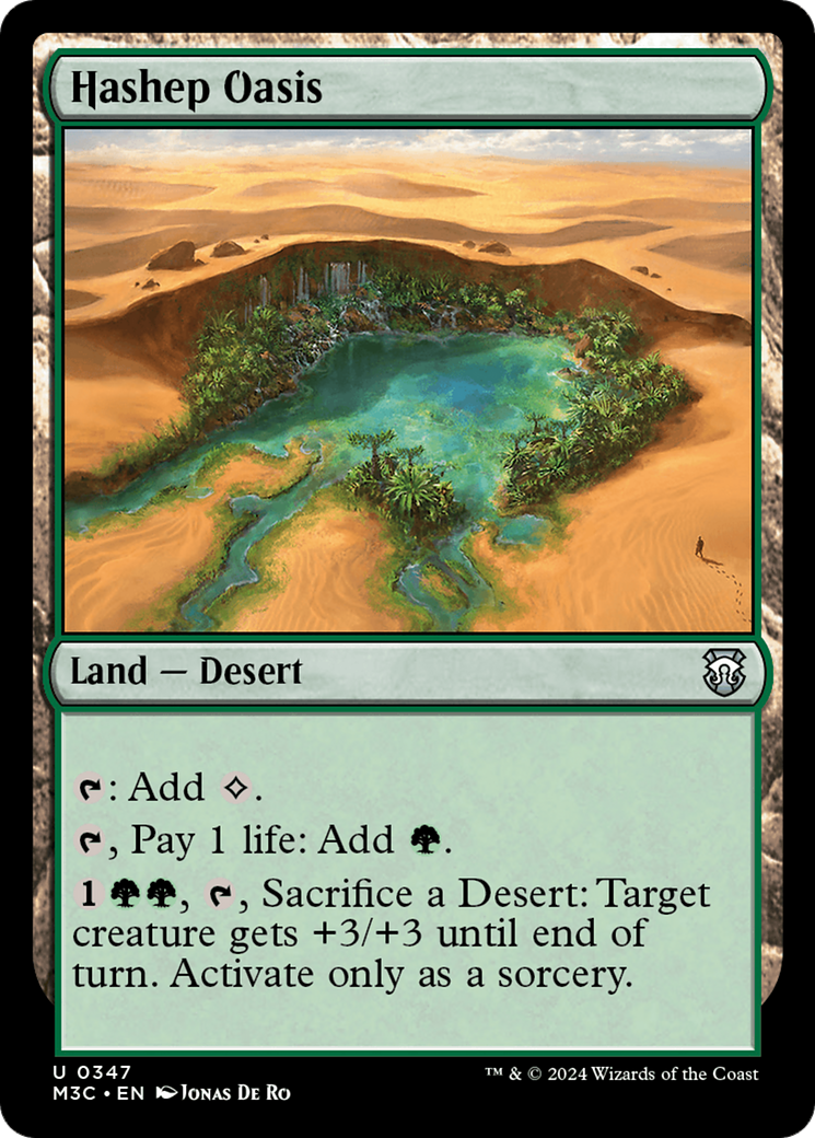 Hashep Oasis (Ripple Foil) [Modern Horizons 3 Commander] | Boutique FDB TCG