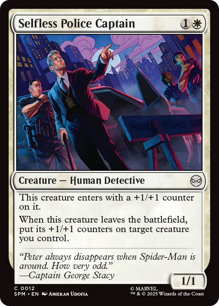Selfless Police Captain [Marvel's Spider-Man] | Boutique FDB TCG