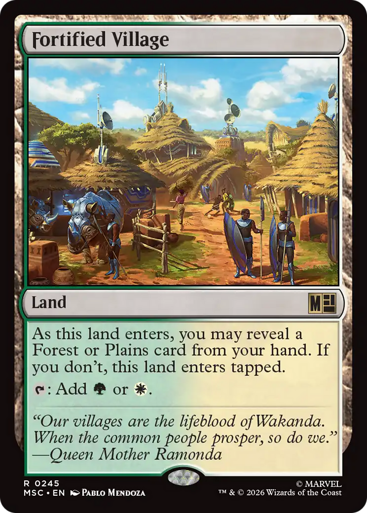 Fortified Village (Surge Foil) [Marvel Super Heroes Commander] | Boutique FDB TCG