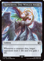 Emblem - Sephiroth, One-Winged Angel // Robot Warrior Double-Sided Token [FINAL FANTASY Tokens] | Boutique FDB TCG