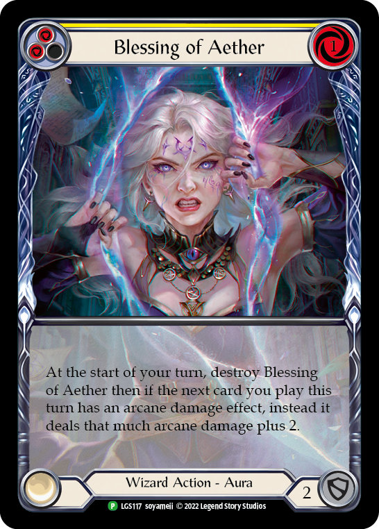 Blessing of Aether (Yellow) [LGS117] (Promo)  Rainbow Foil | Boutique FDB TCG