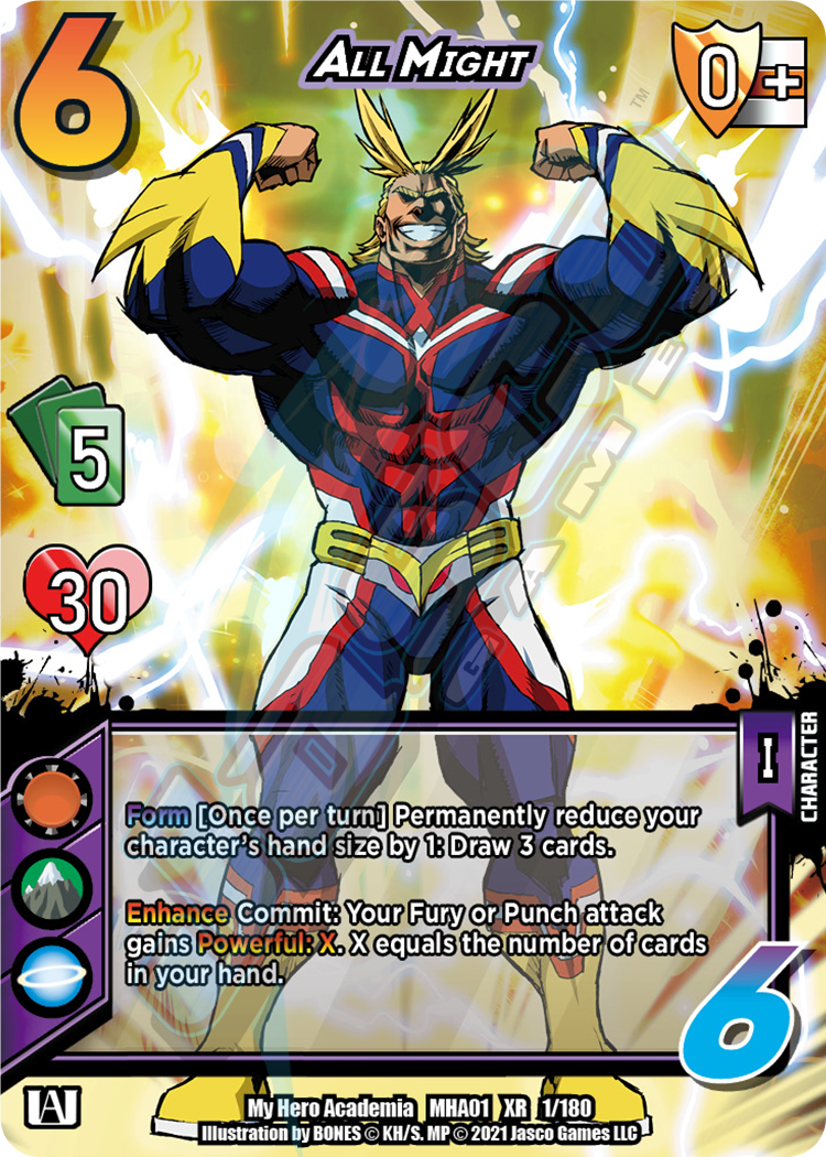 All Might [Series 1 XR Unlimited] | Boutique FDB TCG