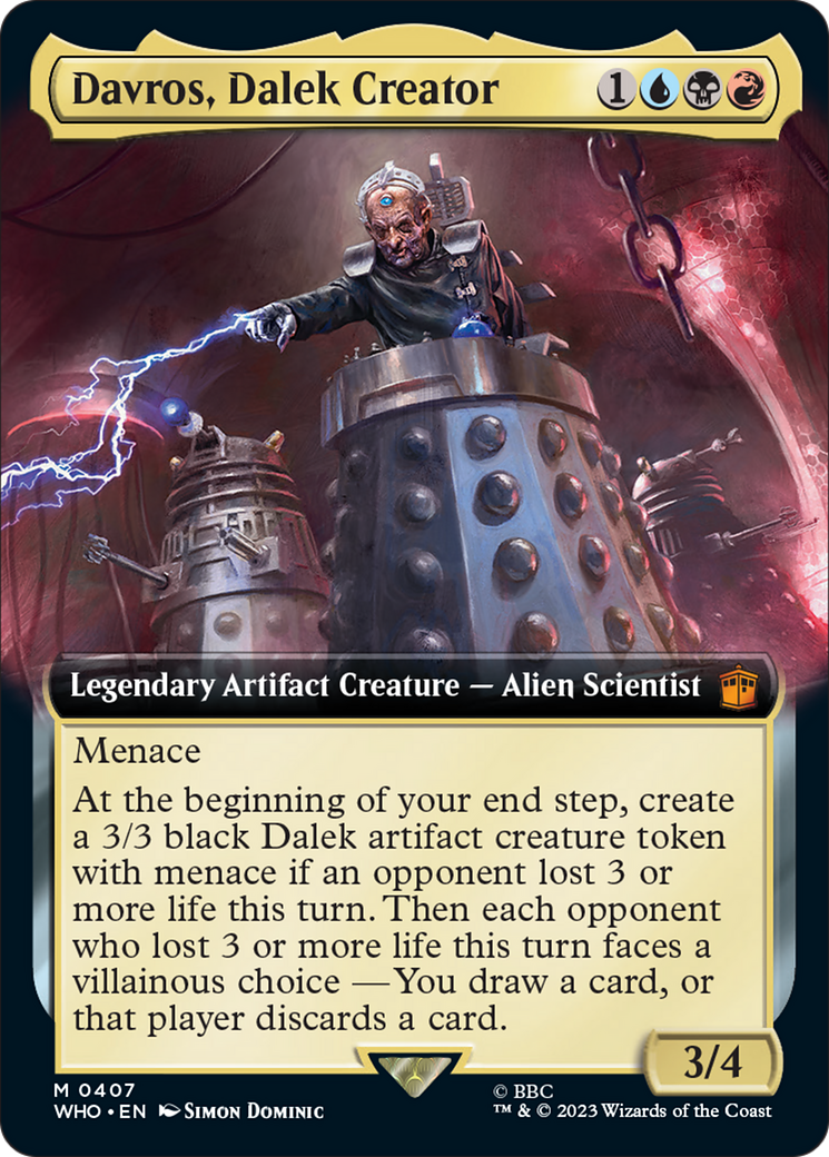 Davros, Dalek Creator (Extended Art) [Doctor Who] | Boutique FDB TCG