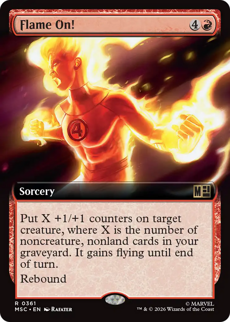 Flame On! (Extended Art) [Marvel Super Heroes Commander] | Boutique FDB TCG
