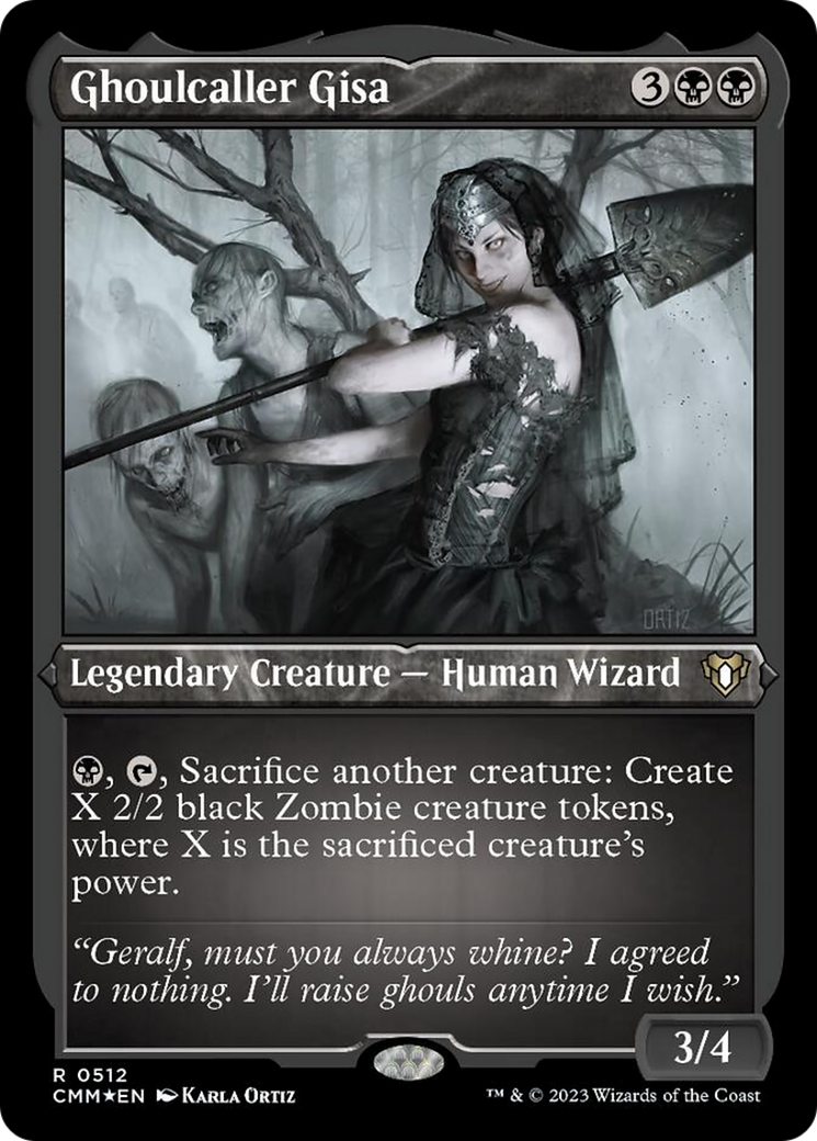 Ghoulcaller Gisa (Foil Etched) [Commander Masters] | Boutique FDB TCG
