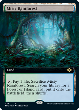 Misty Rainforest (Extended Art) [Modern Horizons 2] | Boutique FDB TCG