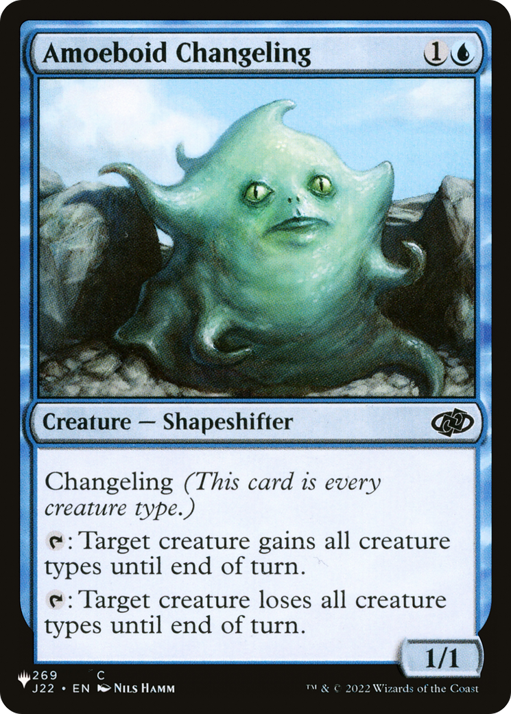 Amoeboid Changeling (J22) [The List Reprints] | Boutique FDB TCG