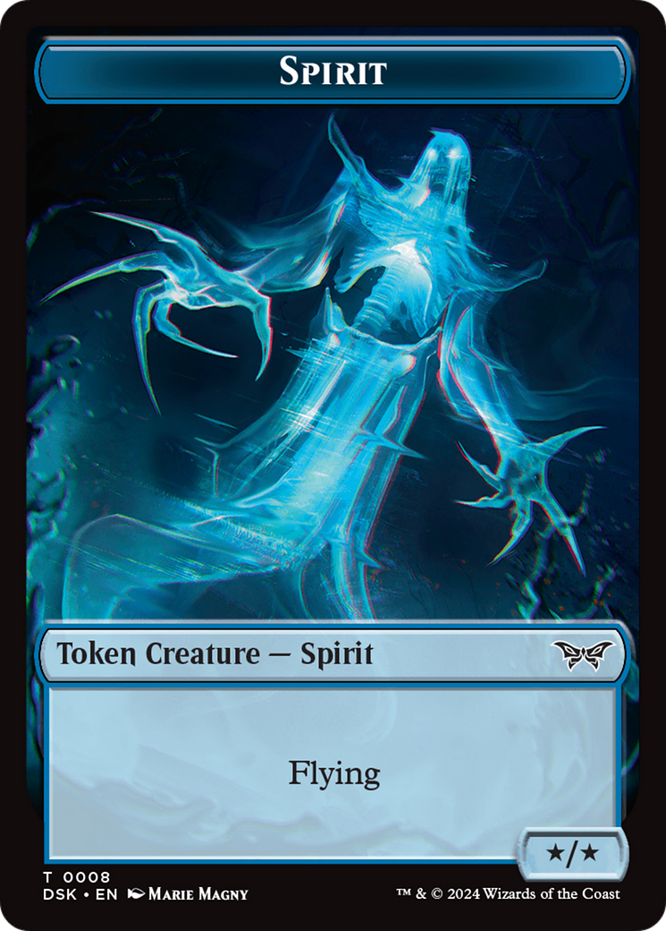 Spirit (0008) Token [Duskmourn: House of Horror Tokens] | Boutique FDB TCG