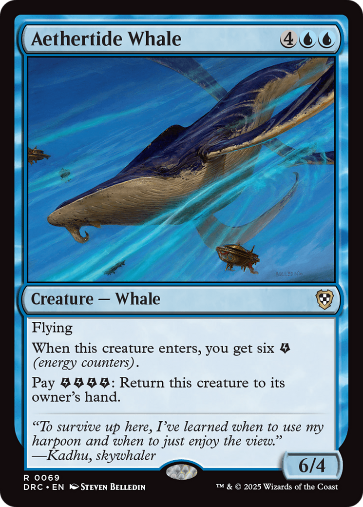 Aethertide Whale [Aetherdrift Commander] | Boutique FDB TCG